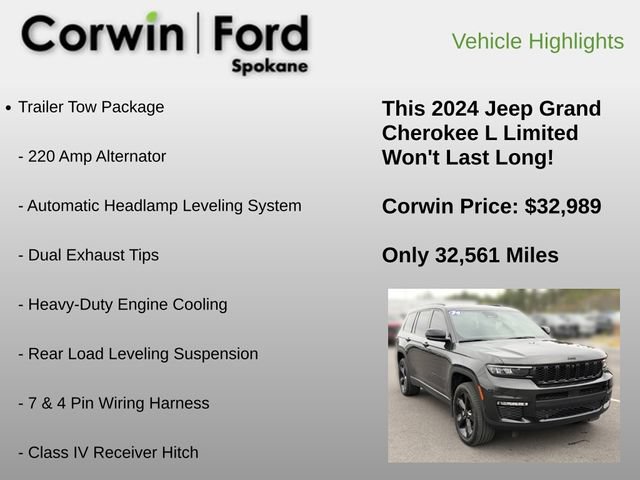 Used 2024 Jeep Grand Cherokee L Limited w/ Luxury Tech Group II AWD/4WD image 6