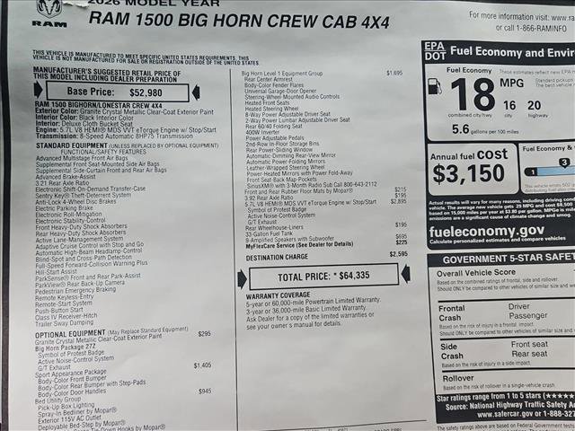 New 2026 RAM 1500 Big Horn image 18