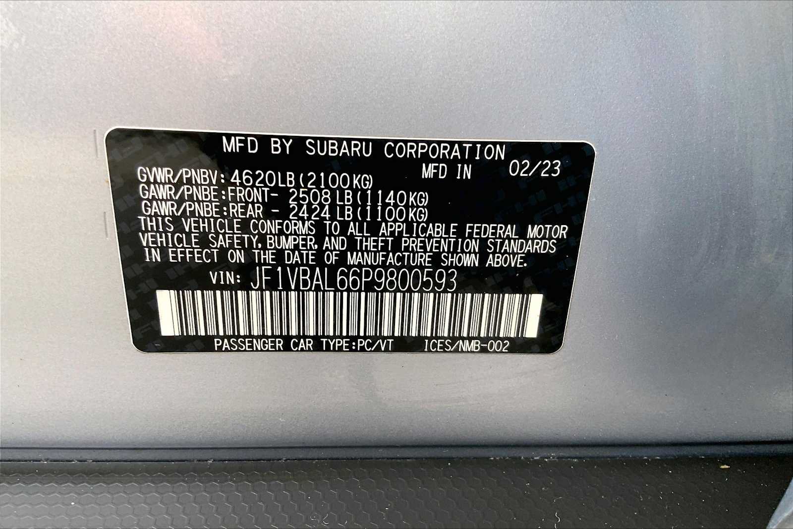 Certified 2023 Subaru WRX Limited AWD/4WD image 34