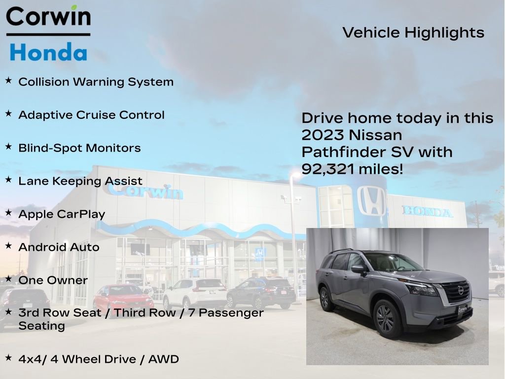 Used 2023 Nissan Pathfinder SV w/ Cargo Package image 6