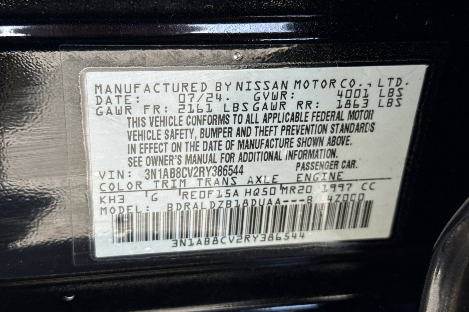 Used 2024 Nissan Sentra SV w/ All-Weather Package FWD image 28