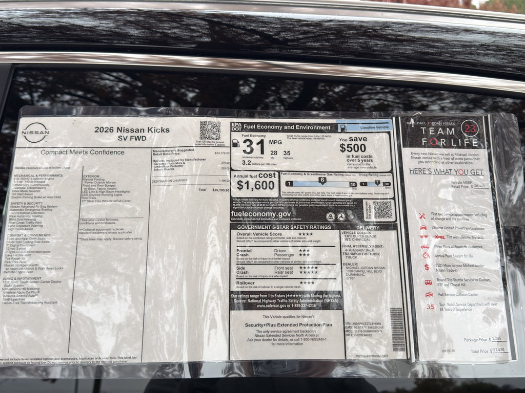 New 2026 Nissan Kicks SV image 12