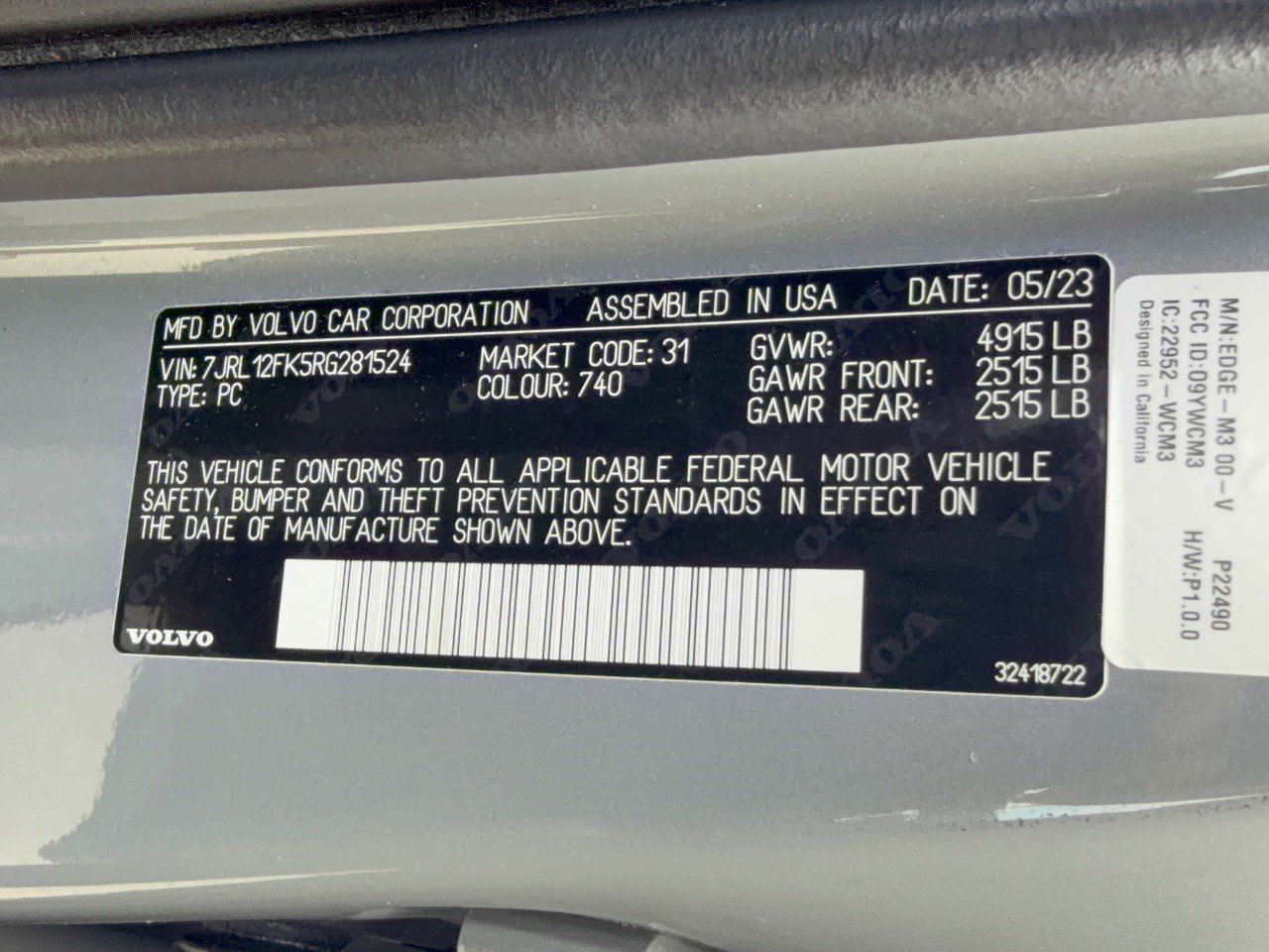 Certified 2024 Volvo S60 B5 Core w/ Climate Package FWD image 31