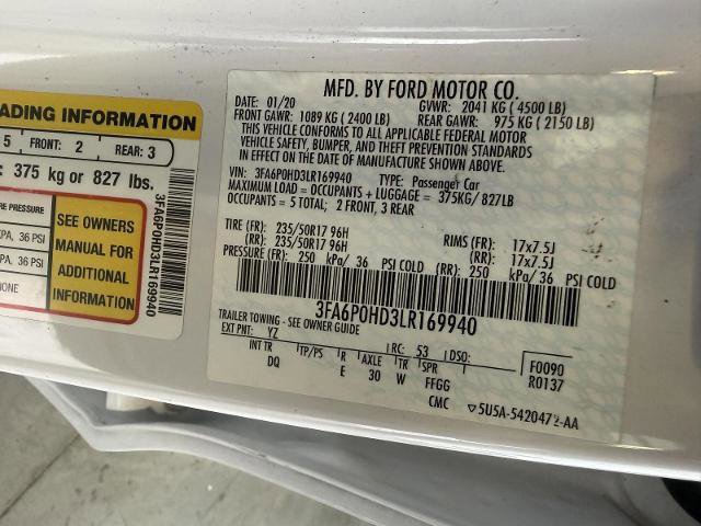 Certified 2020 Ford Fusion SE image 33