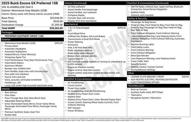 Used 2025 Buick Encore GX Preferred image 39