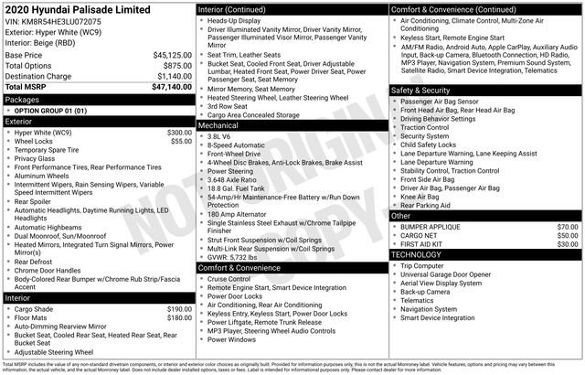 Used 2020 Hyundai Palisade Limited image 48