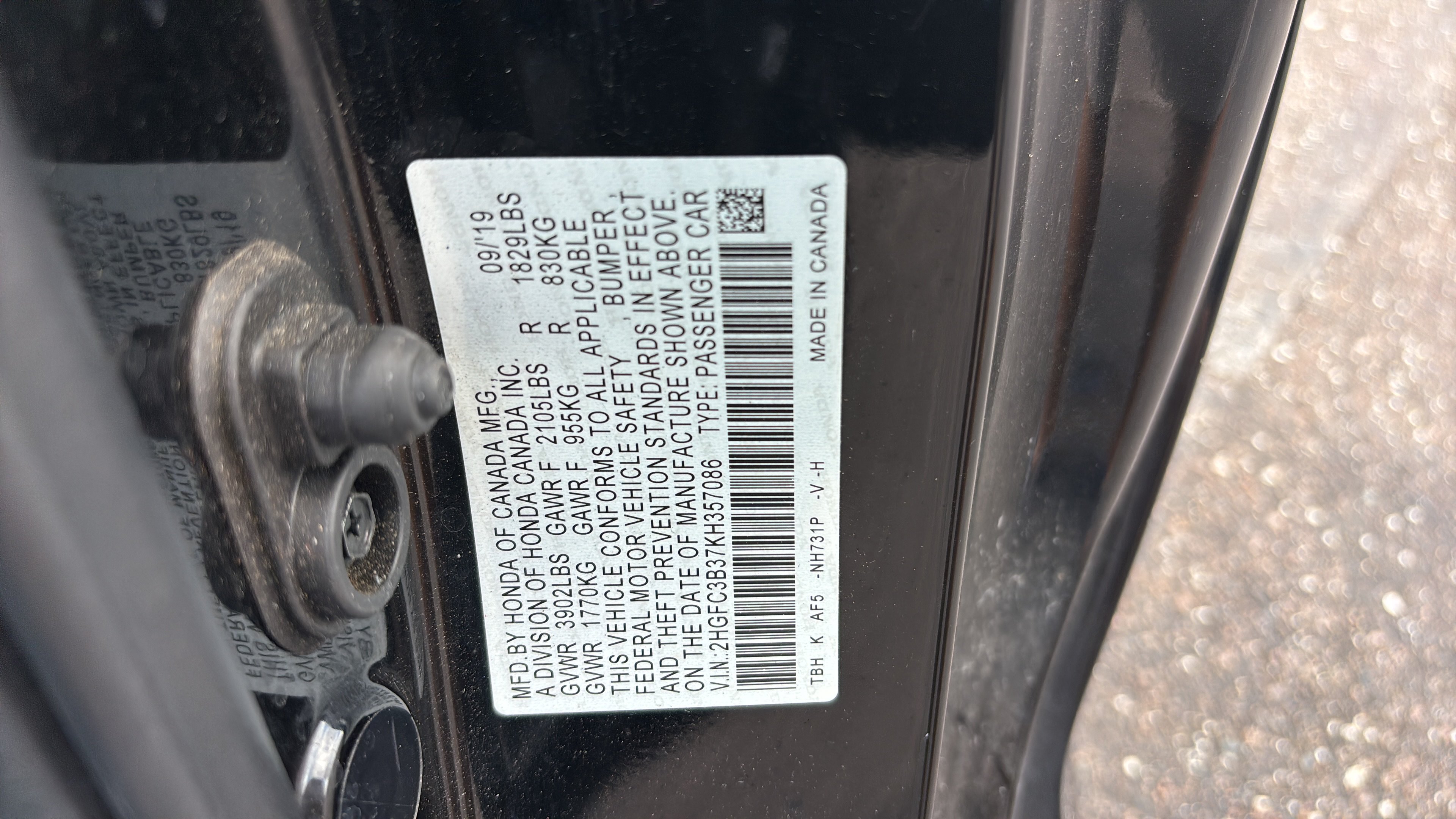 Certified 2019 Honda Civic EX image 16