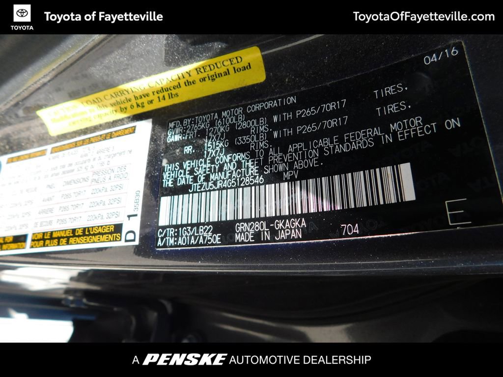 Used 2016 Toyota 4Runner SR5 Premium RWD image 12