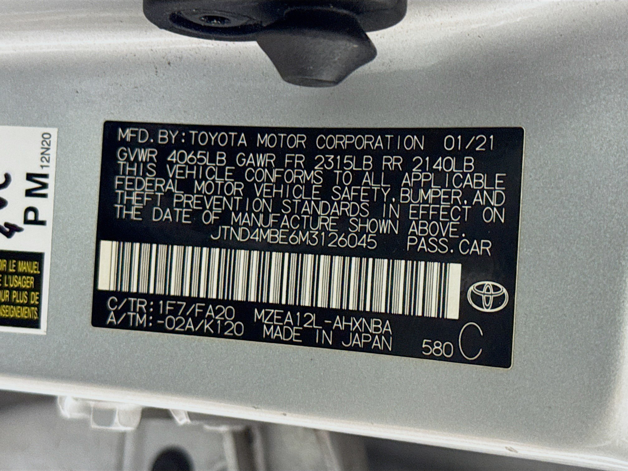 Used 2021 Toyota Corolla SE w/ Carpet Mat Package (TMS) FWD image 38