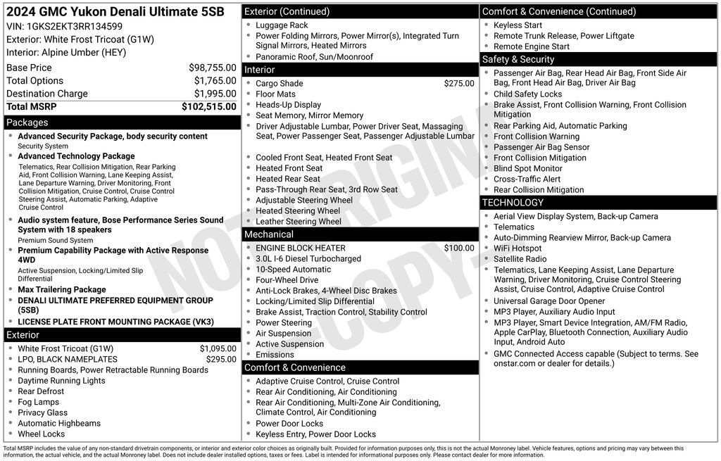 Certified 2024 GMC Yukon Denali Ultimate AWD/4WD image 41