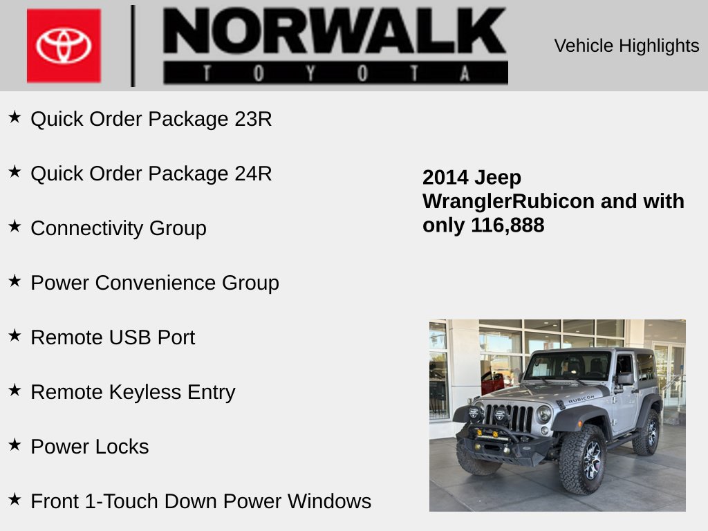 Used 2014 Jeep Wrangler Rubicon w/ Power Convenience Group AWD/4WD image 10