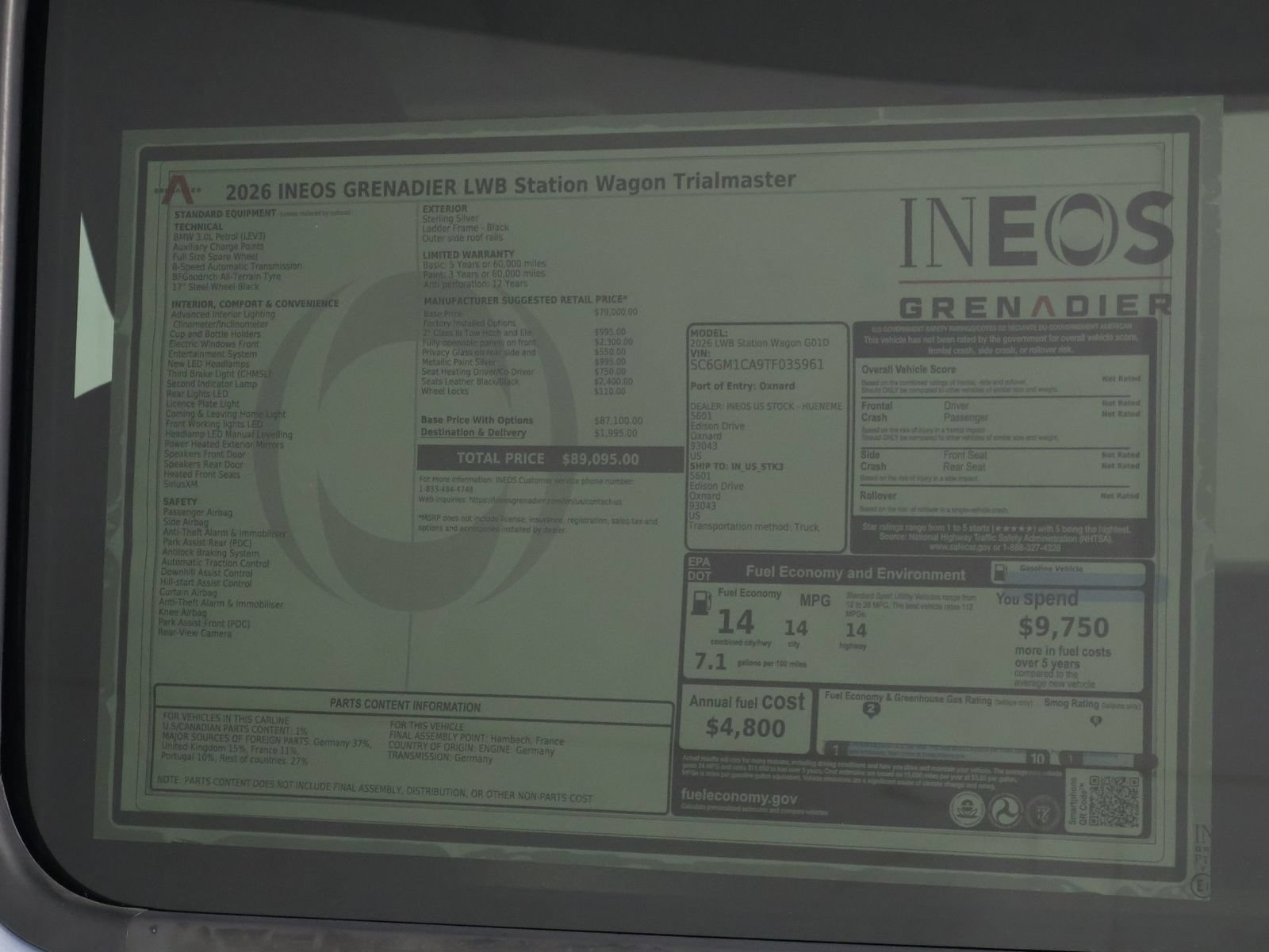 New 2026 INEOS Grenadier Station Wagon AWD/4WD image 23