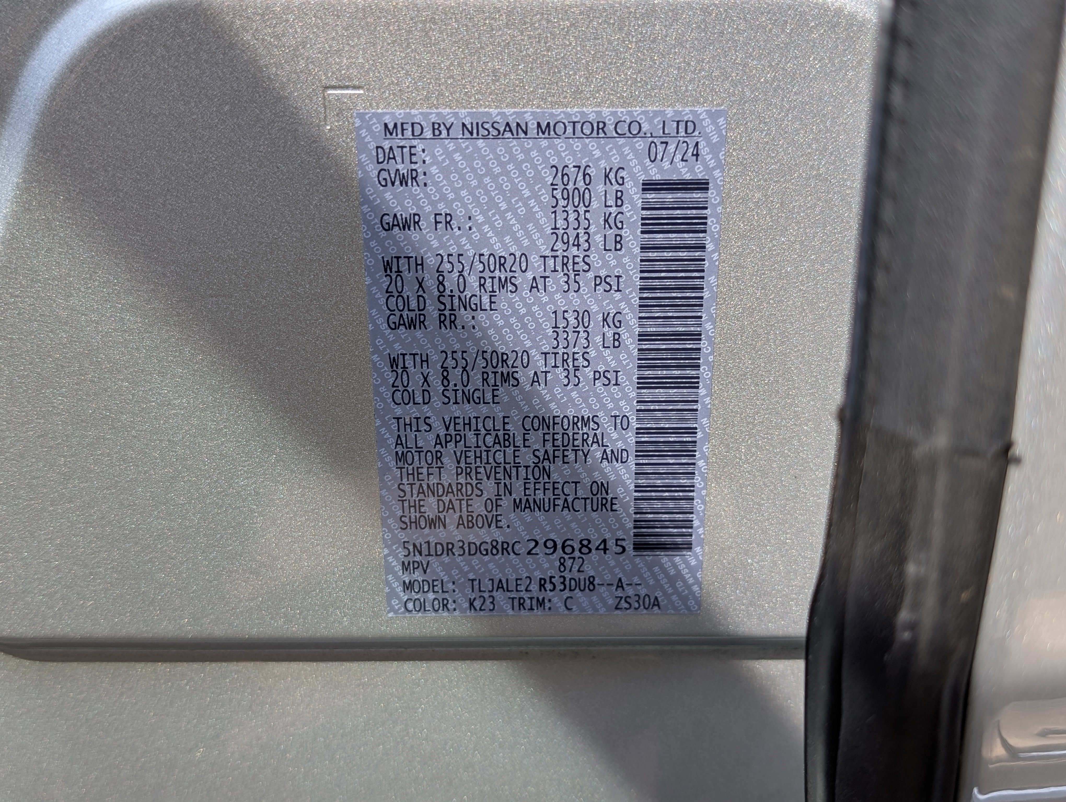 Used 2024 Nissan Pathfinder Platinum w/ Cargo Package image 39