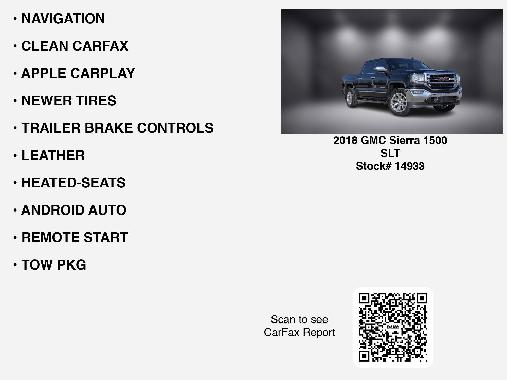 Used 2018 GMC Sierra 1500 SLT w/ SLT Premium Package image 6