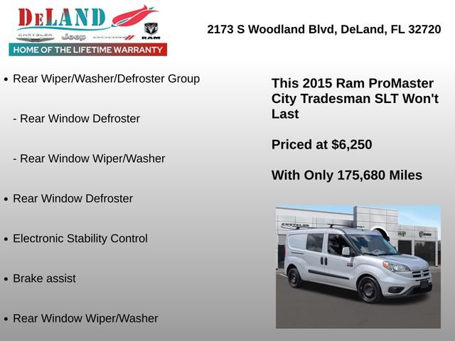 Used 2015 RAM ProMaster City Tradesman SLT FWD image 6