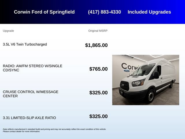 Used 2018 Ford Transit 350 148 High Roof Extended RWD image 5