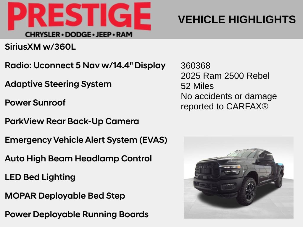 Used 2025 RAM 2500 Rebel w/ Rebel Level 2 Equipment Group AWD/4WD image 4