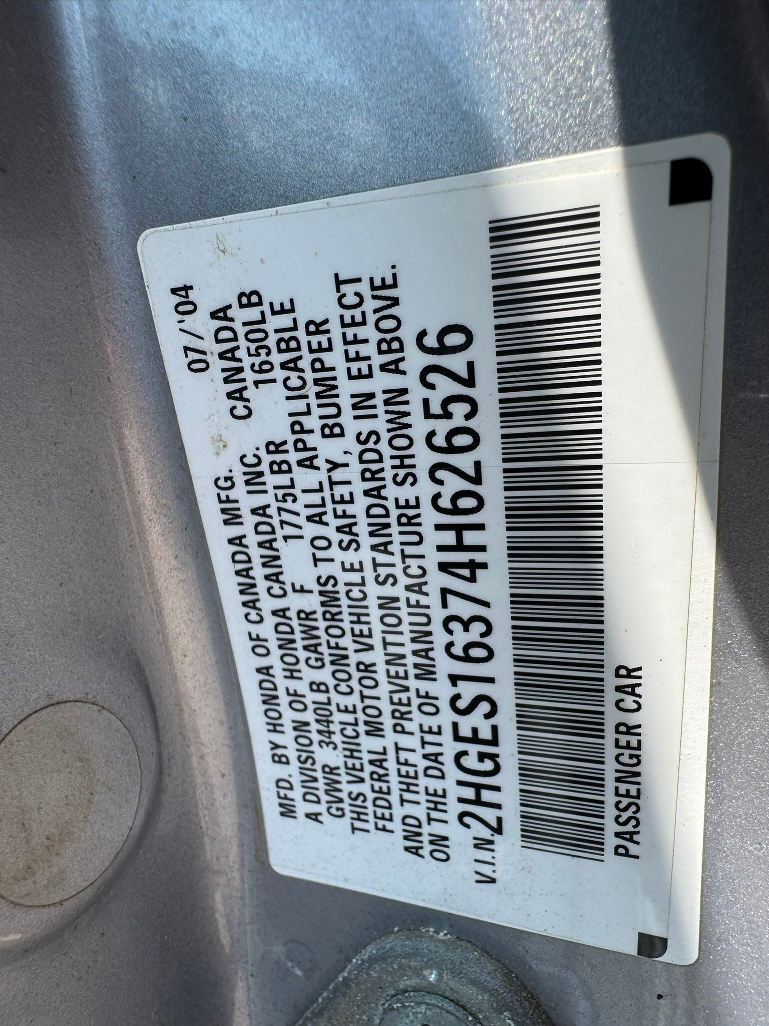 Used 2004 Honda Civic VP image 19