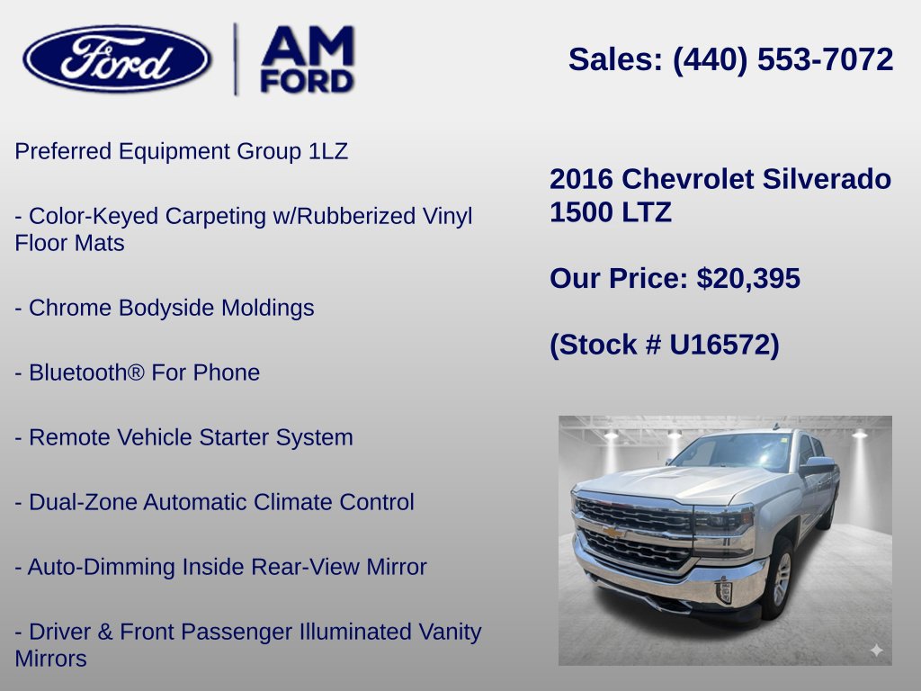 Used 2016 Chevrolet Silverado 1500 LTZ AWD/4WD image 13