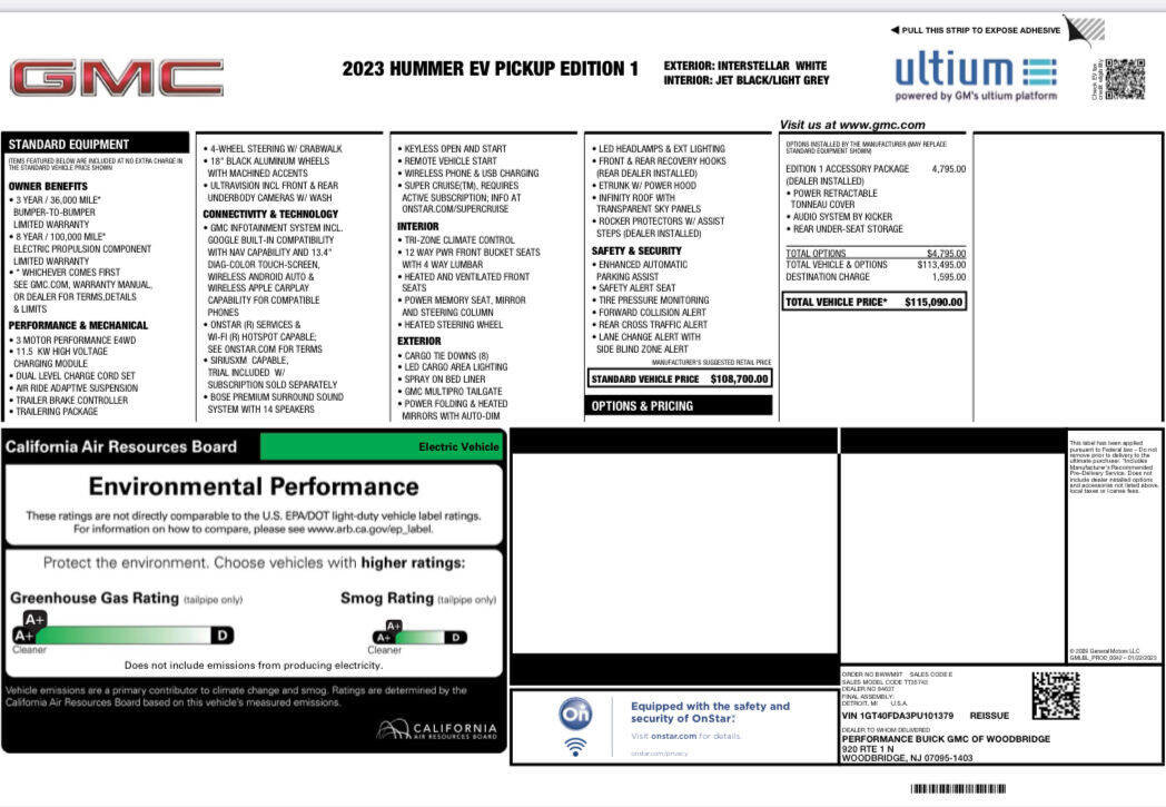 Used 2023 GMC Hummer EV Edition 1 image 73