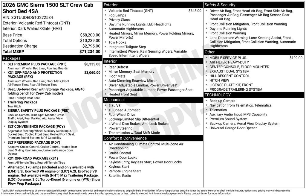 New 2026 GMC Sierra 1500 SLT w/ SLT Premium Plus Package AWD/4WD image 19