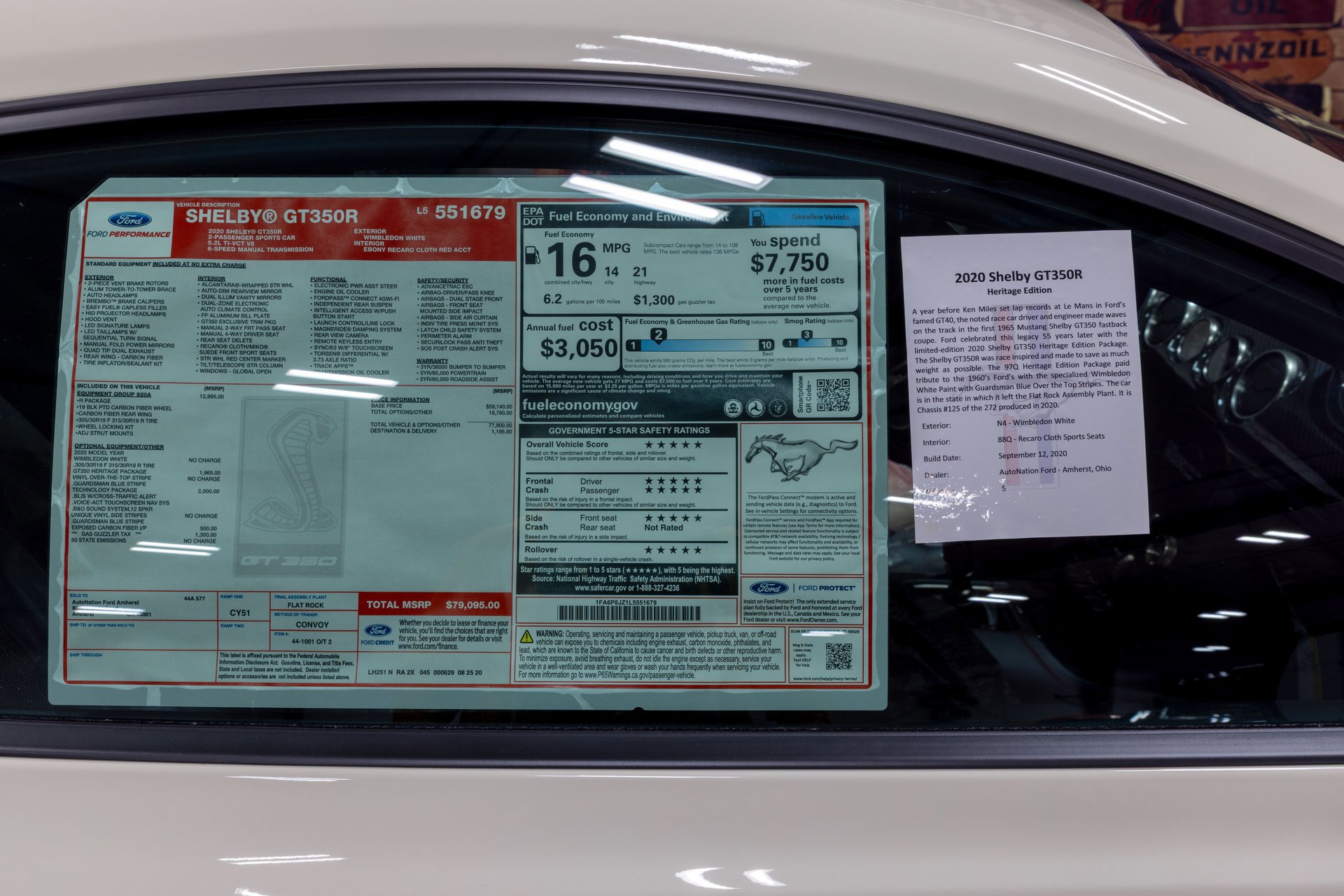 Used 2020 Ford Mustang Shelby GT350R w/ GT350R Equipment Group 920A image 31