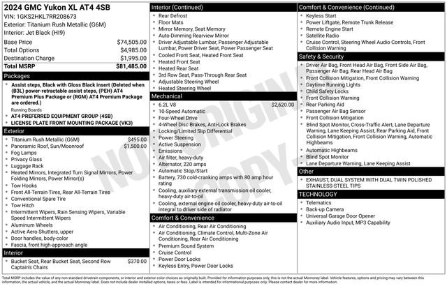 Used 2024 GMC Yukon XL AT4 AWD/4WD image 36