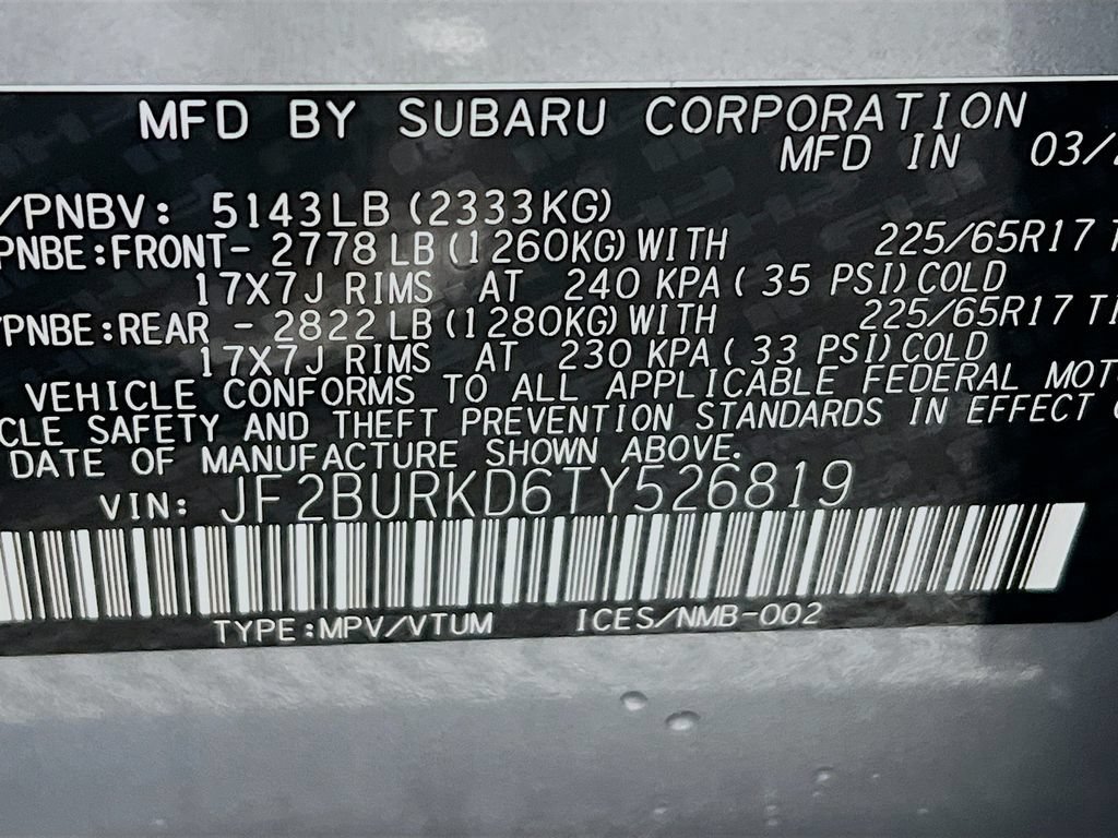 New 2026 Subaru Outback Wilderness w/ Wilderness Plus Package AWD/4WD image 23