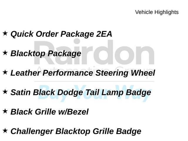 Used 2021 Dodge Challenger SXT w/ Blacktop Package RWD image 31