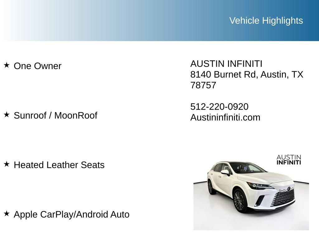 Used 2024 Lexus RX 350 FWD w/ Convenience Package image 10