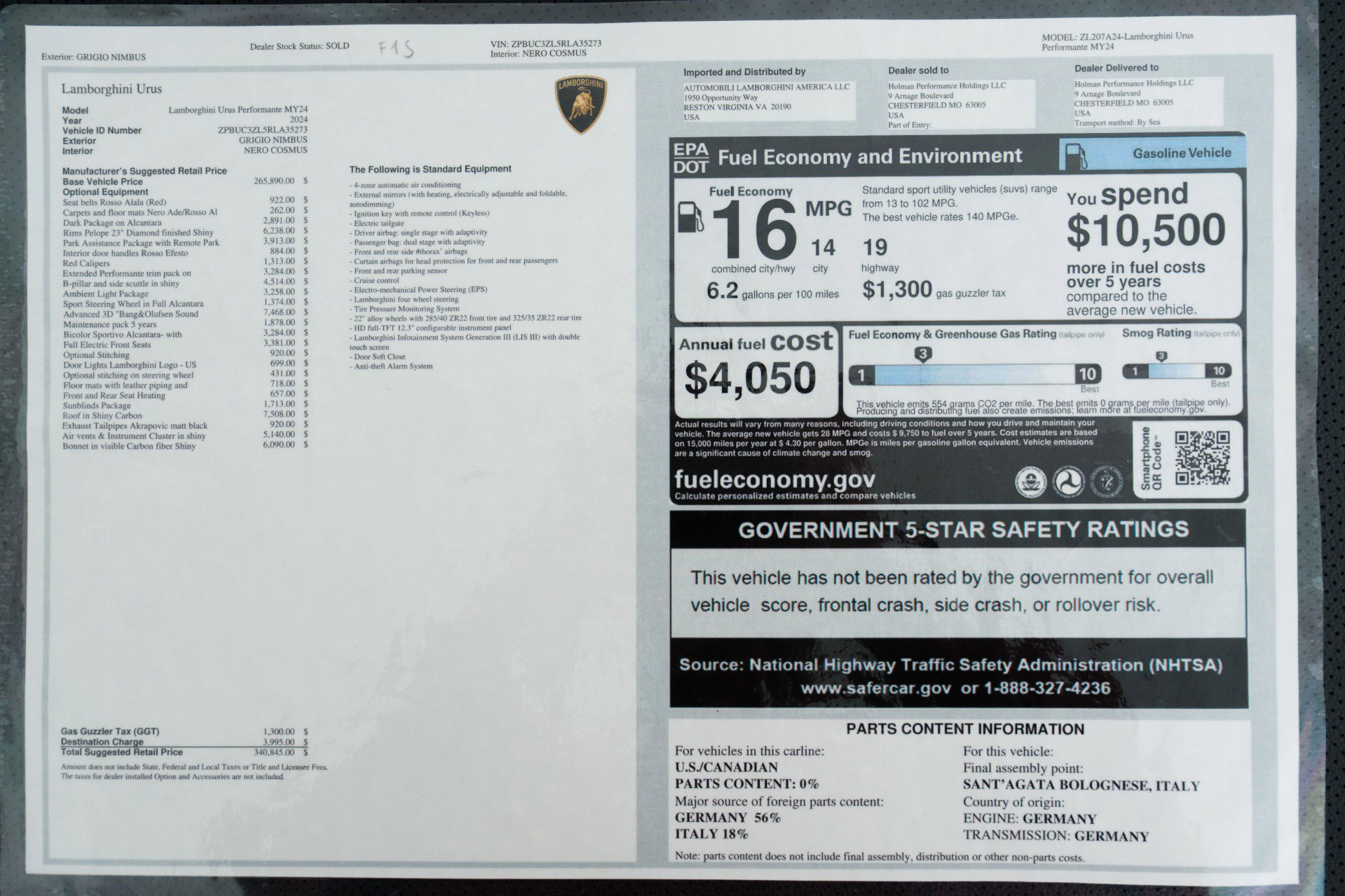 Used 2024 Lamborghini Urus Performante image 23