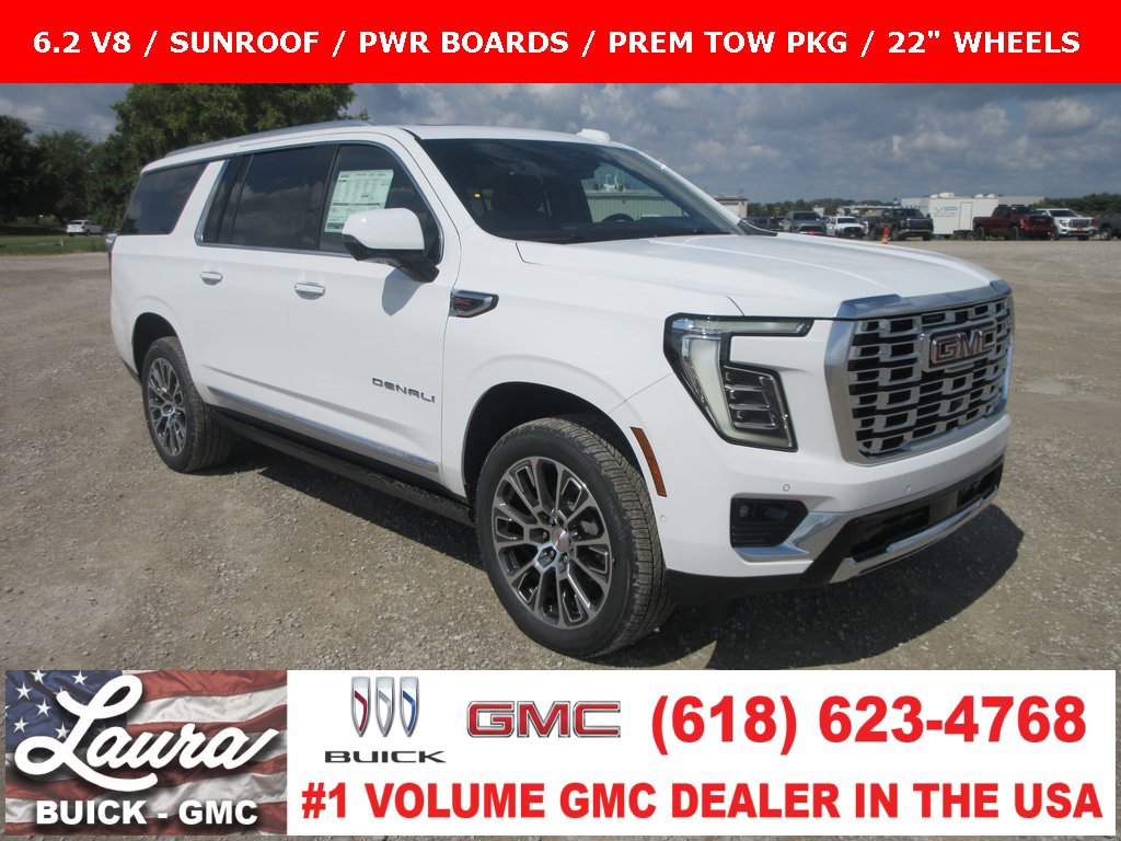 New 2025 GMC Yukon XL Denali w/ Sun & Power Step Package
