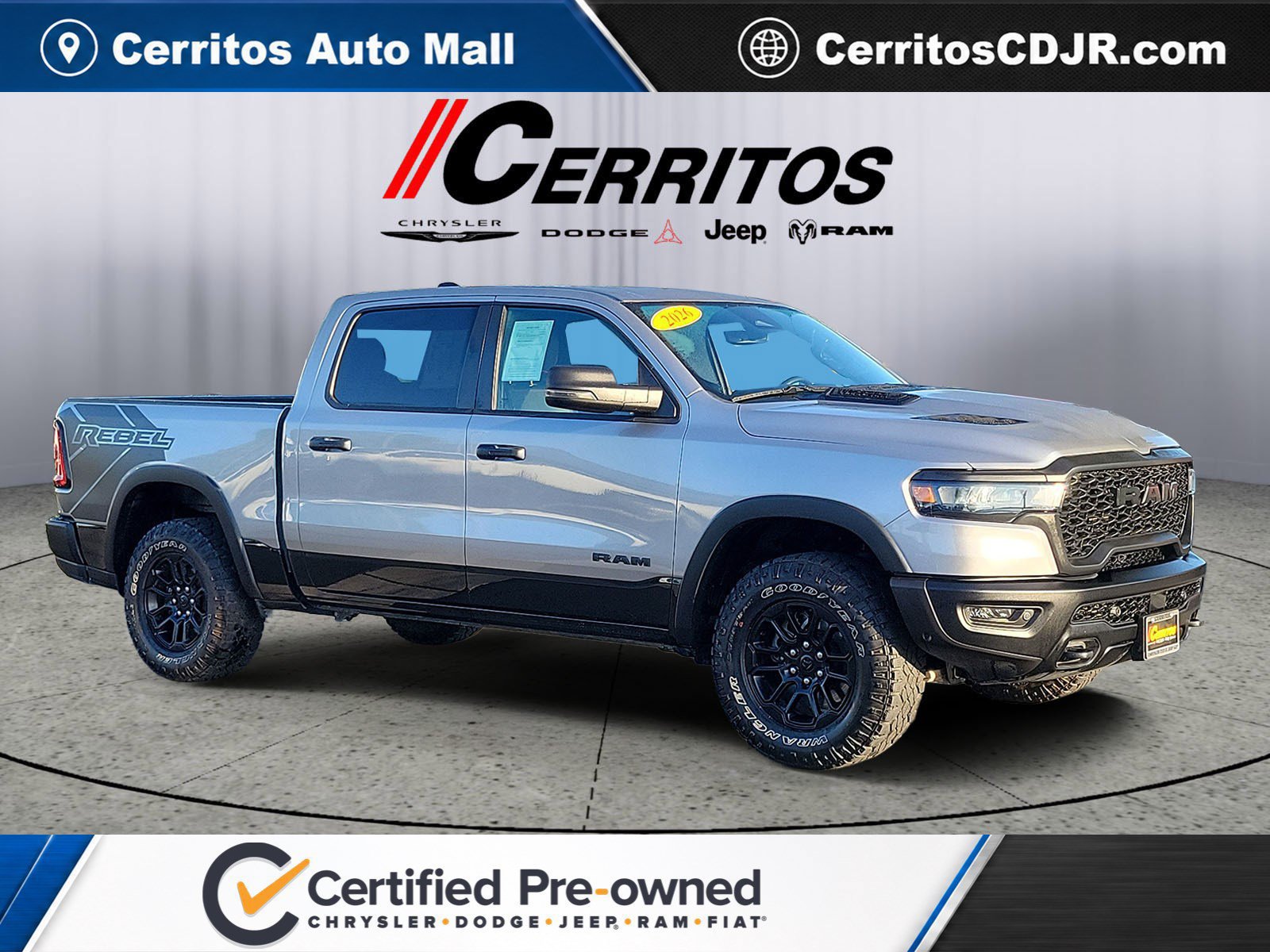Certified 2026 RAM 1500 Rebel w/ Rebel Level 1 Equipment Group AWD/4WD image 1