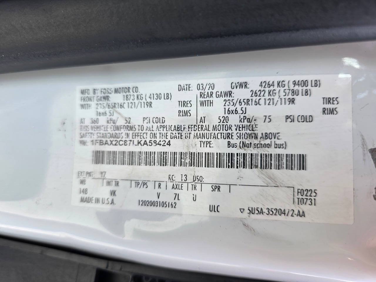 Used 2020 Ford Transit 350 XL RWD image 29