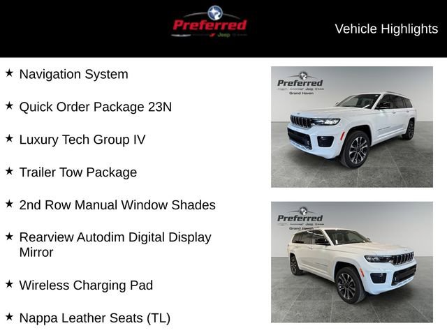 New 2025 Jeep Grand Cherokee L Overland w/ Luxury Tech Group IV image 11