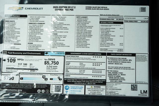 New 2025 Chevrolet Equinox EV LT image 28