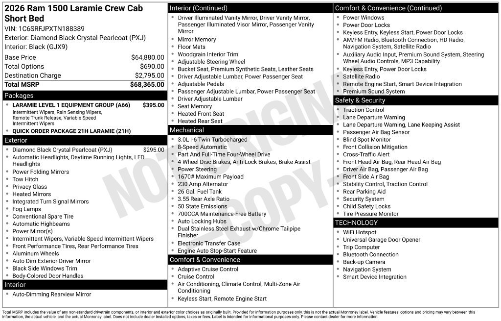 Used 2026 RAM 1500 Laramie AWD/4WD image 5