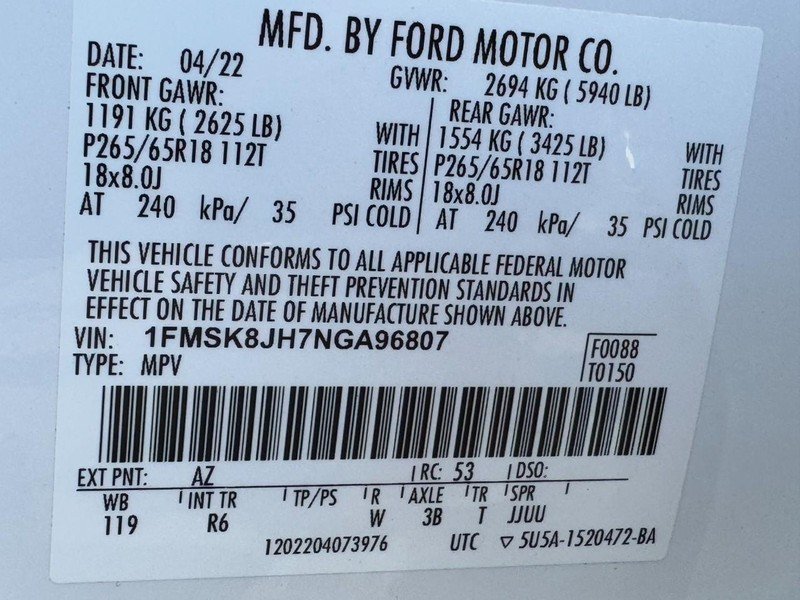 Used 2022 Ford Explorer Timberline AWD/4WD image 26