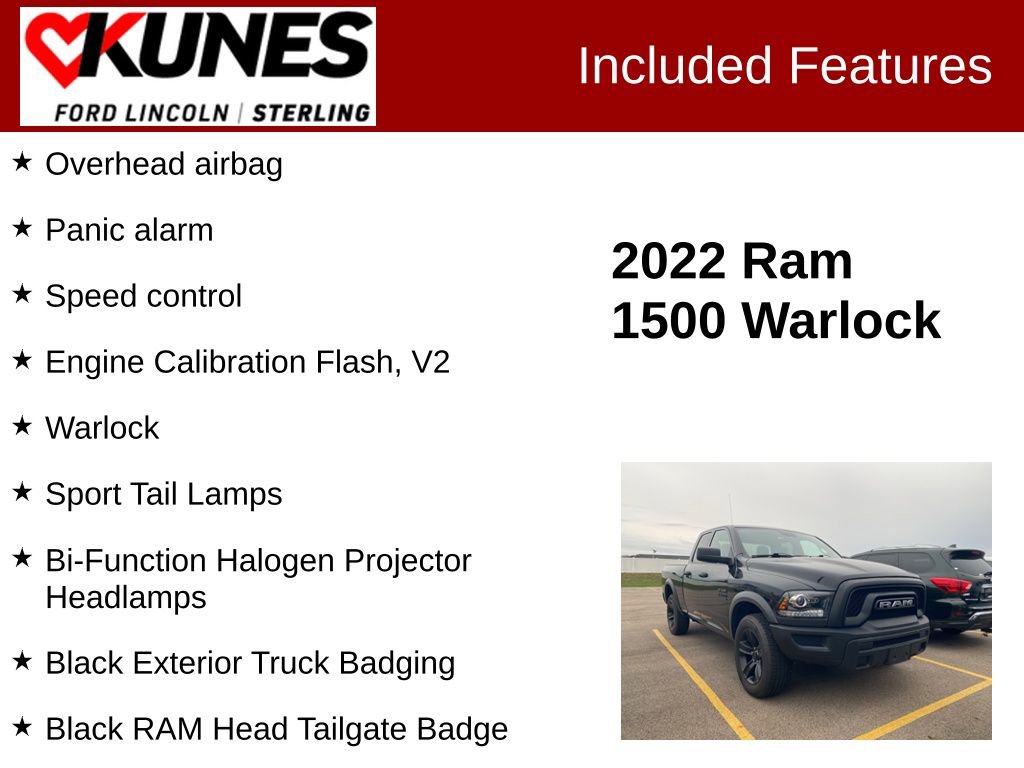 Used 2022 RAM 1500 Classic Warlock w/ Electronics Group image 3