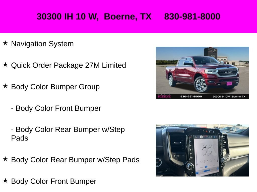 Used 2023 RAM 1500 Limited w/ Body Color Bumper Group AWD/4WD image 10