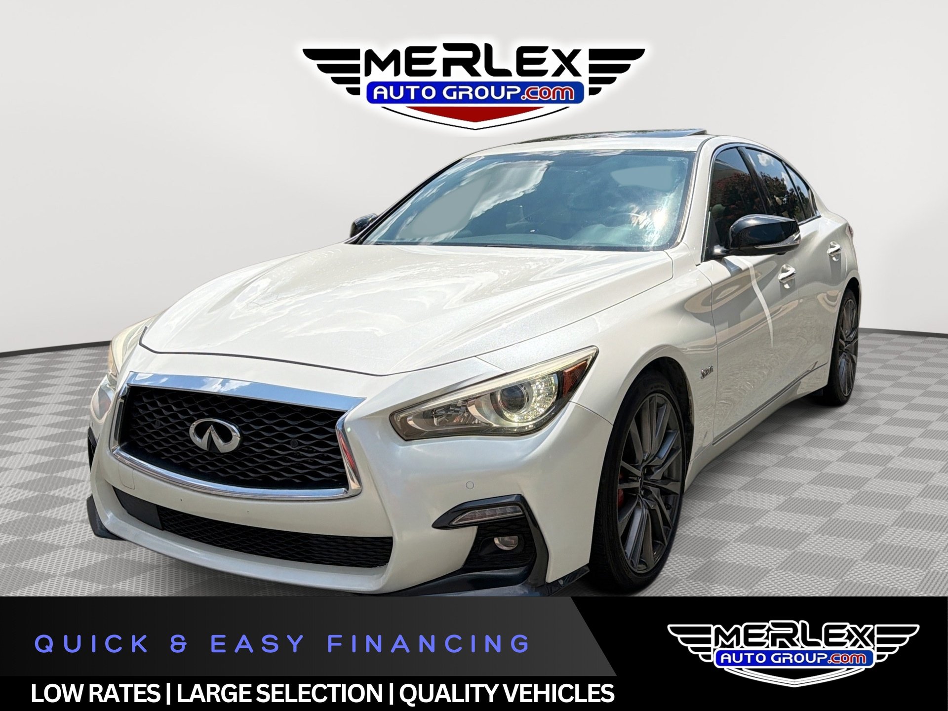 Used 2018 INFINITI Q50 Red Sport 400 RWD image 1