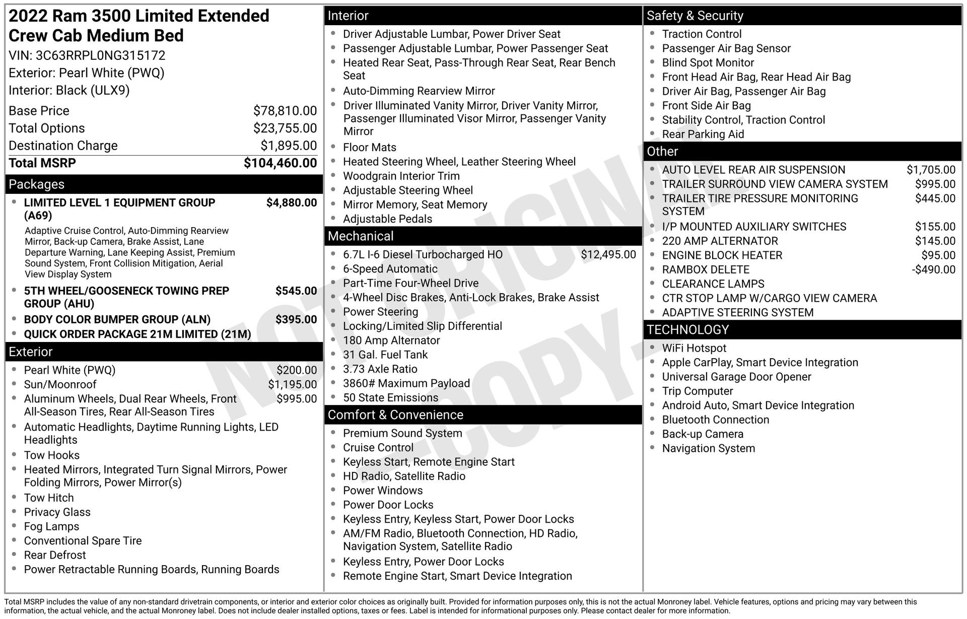 Used 2022 RAM 3500 Limited image 42