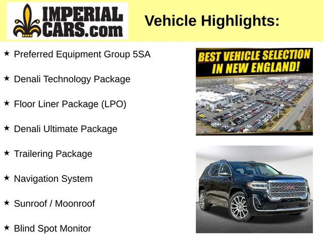 Certified 2023 GMC Acadia Denali w/ Denali Ultimate Package AWD/4WD image 3