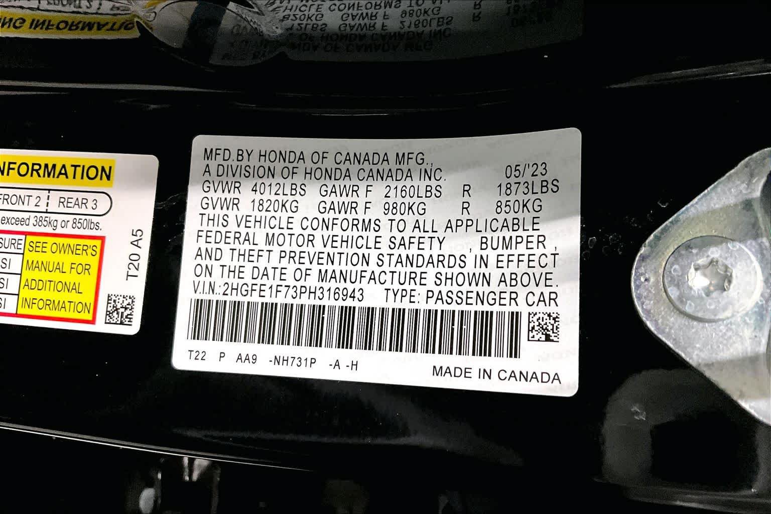 Used 2023 Honda Civic EX image 36