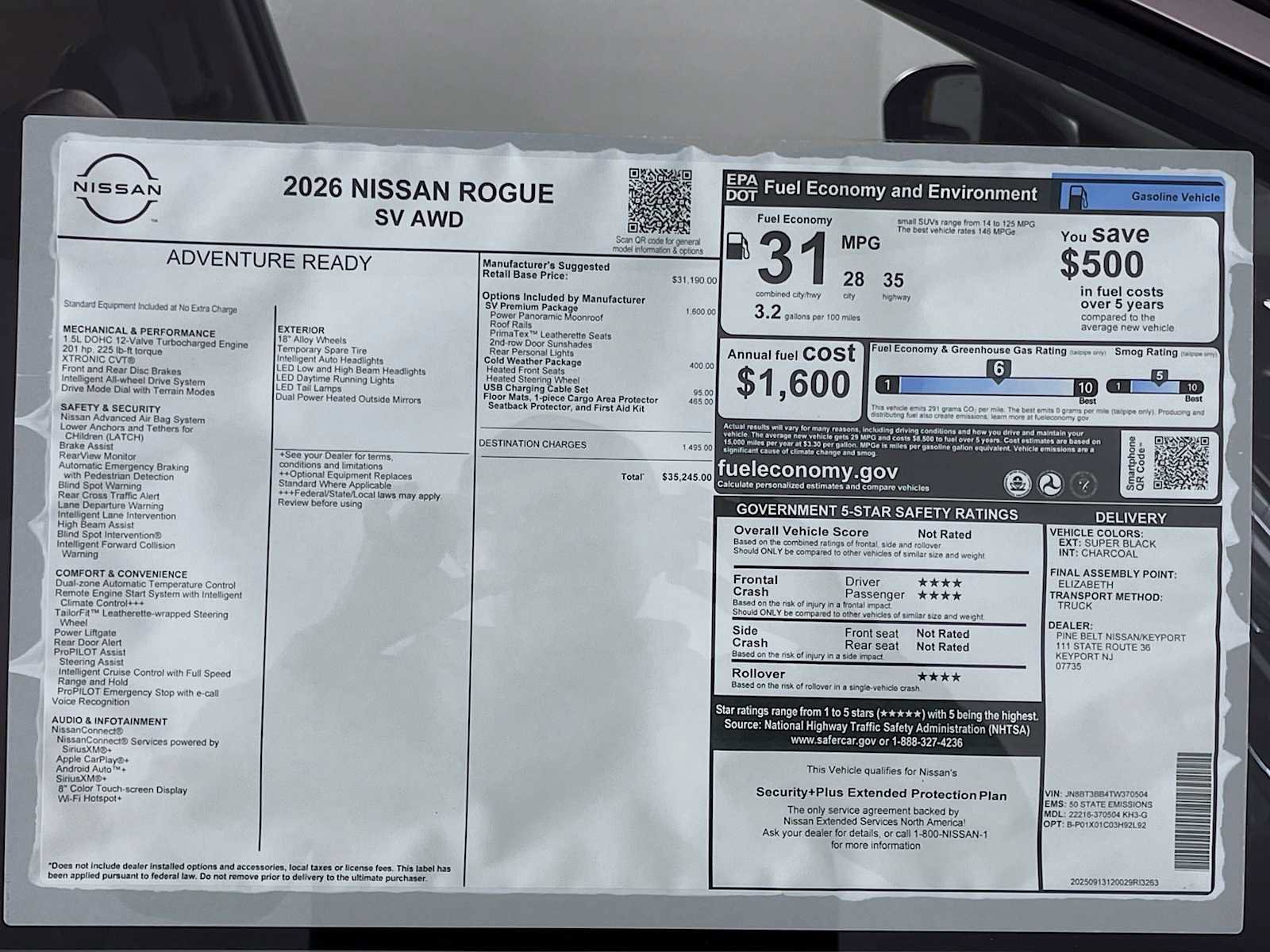 New 2026 Nissan Rogue SV image 6