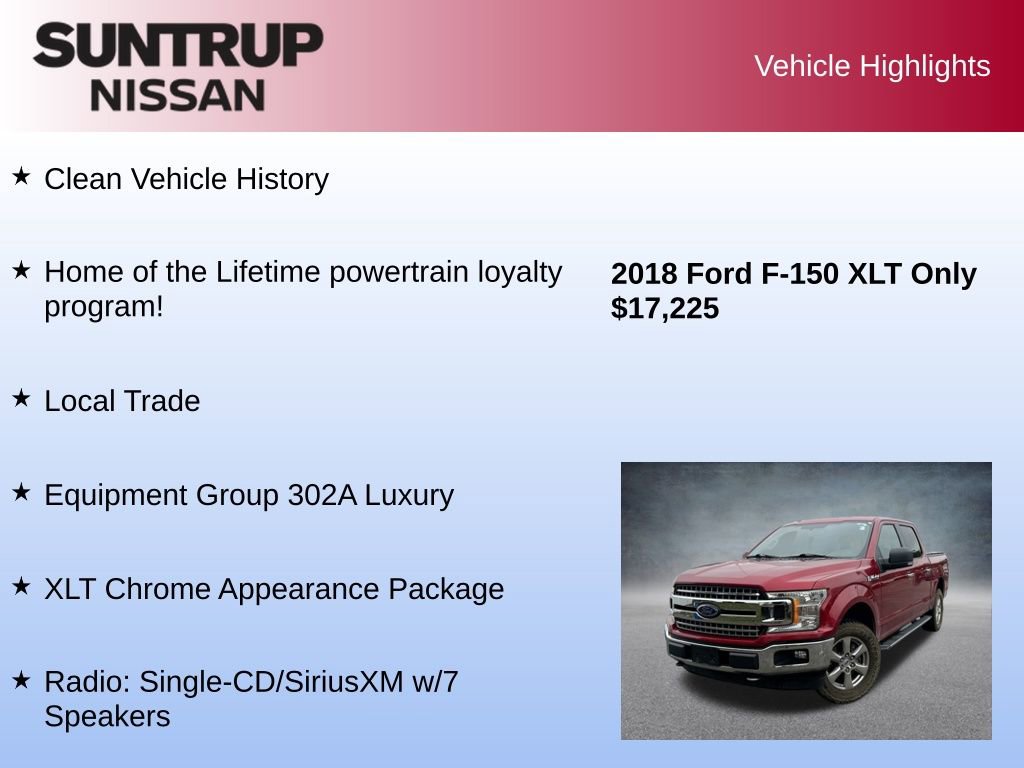 Used 2018 Ford F150 XLT w/ Equipment Group 302A Luxury image 8