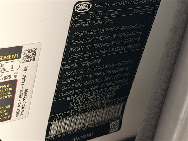 Used 2022 Land Rover Range Rover Sport SVR image 49