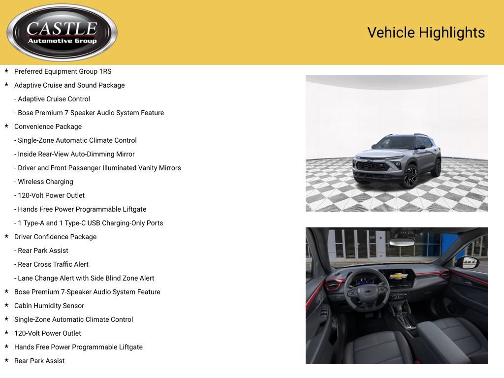 New 2026 Chevrolet TrailBlazer RS w/ Convenience Package AWD/4WD image 3
