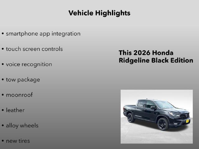 New 2026 Honda Ridgeline Black Edition image 15