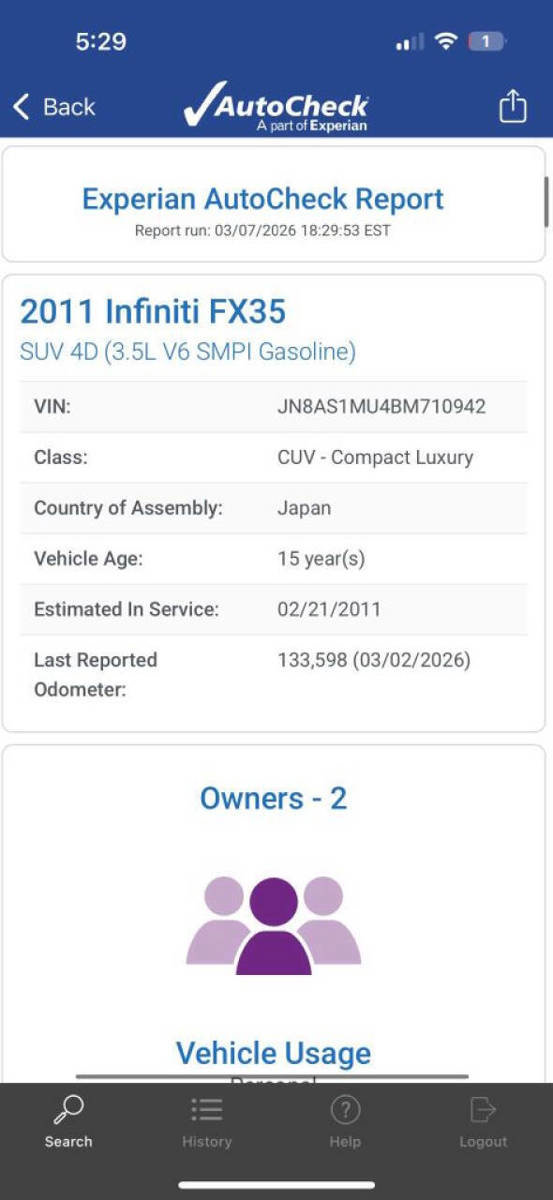 Used 2011 INFINITI FX35 2WD w/ Premium Pkg image 26